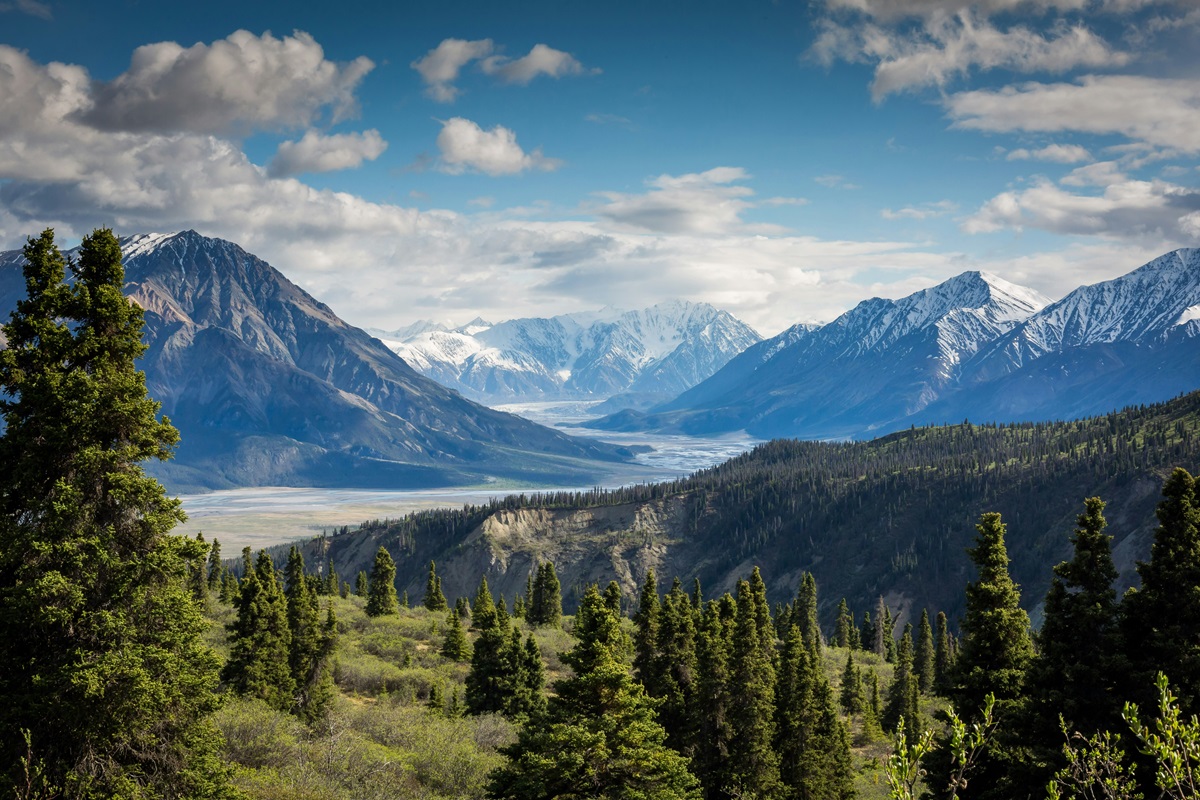 Mountain range in Banff