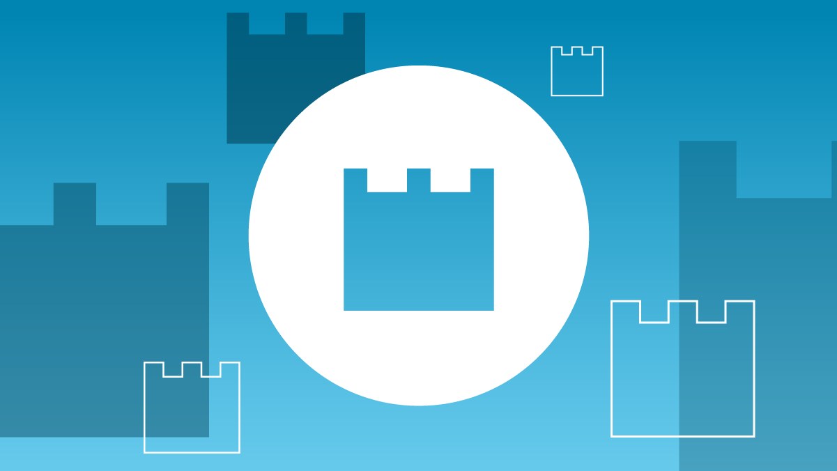 Illustration of &apos;wide moat&apos; icon