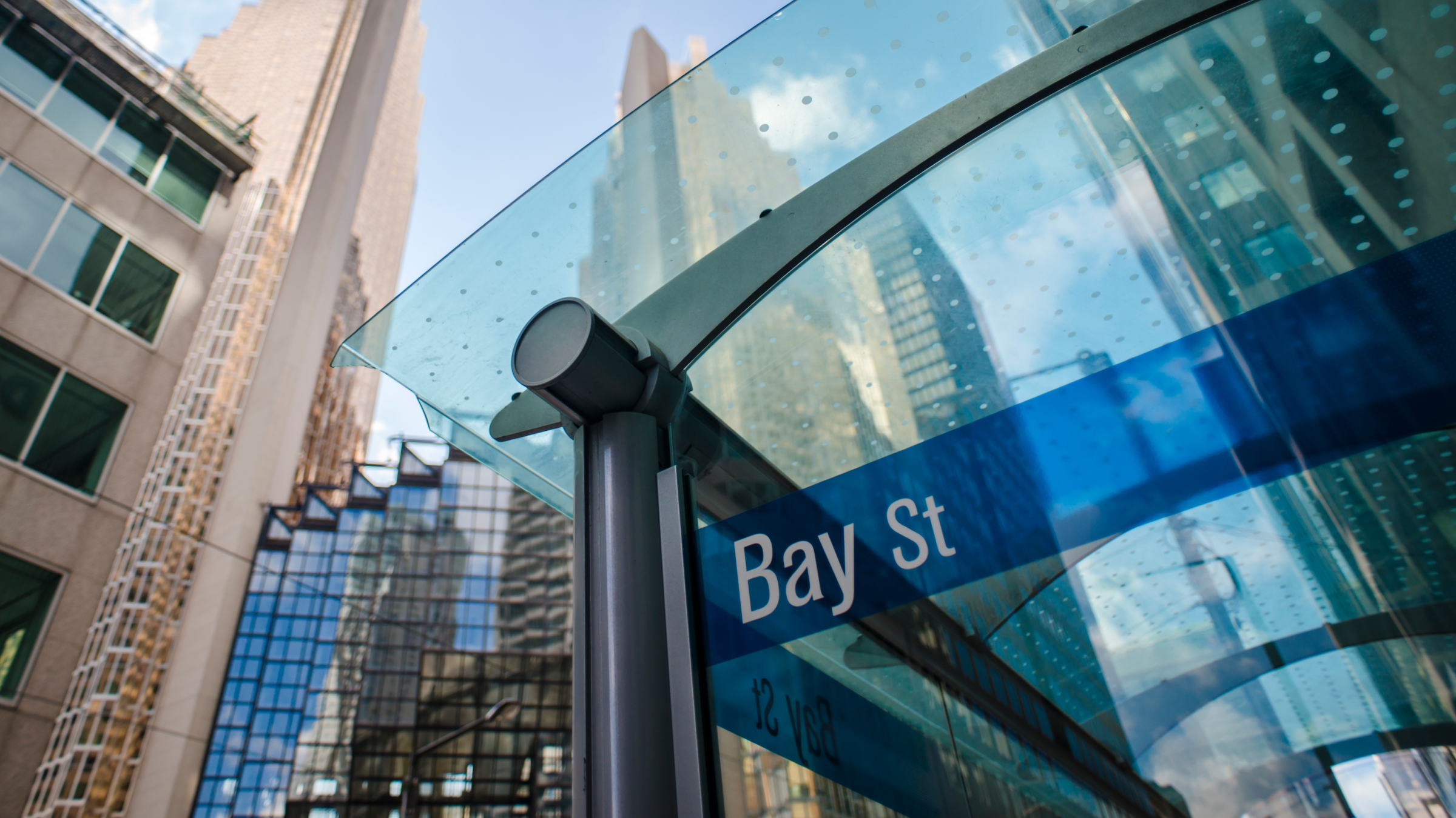 Bay street in Toronto, Canada.