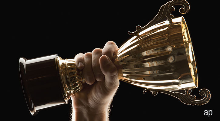 Gold trophy