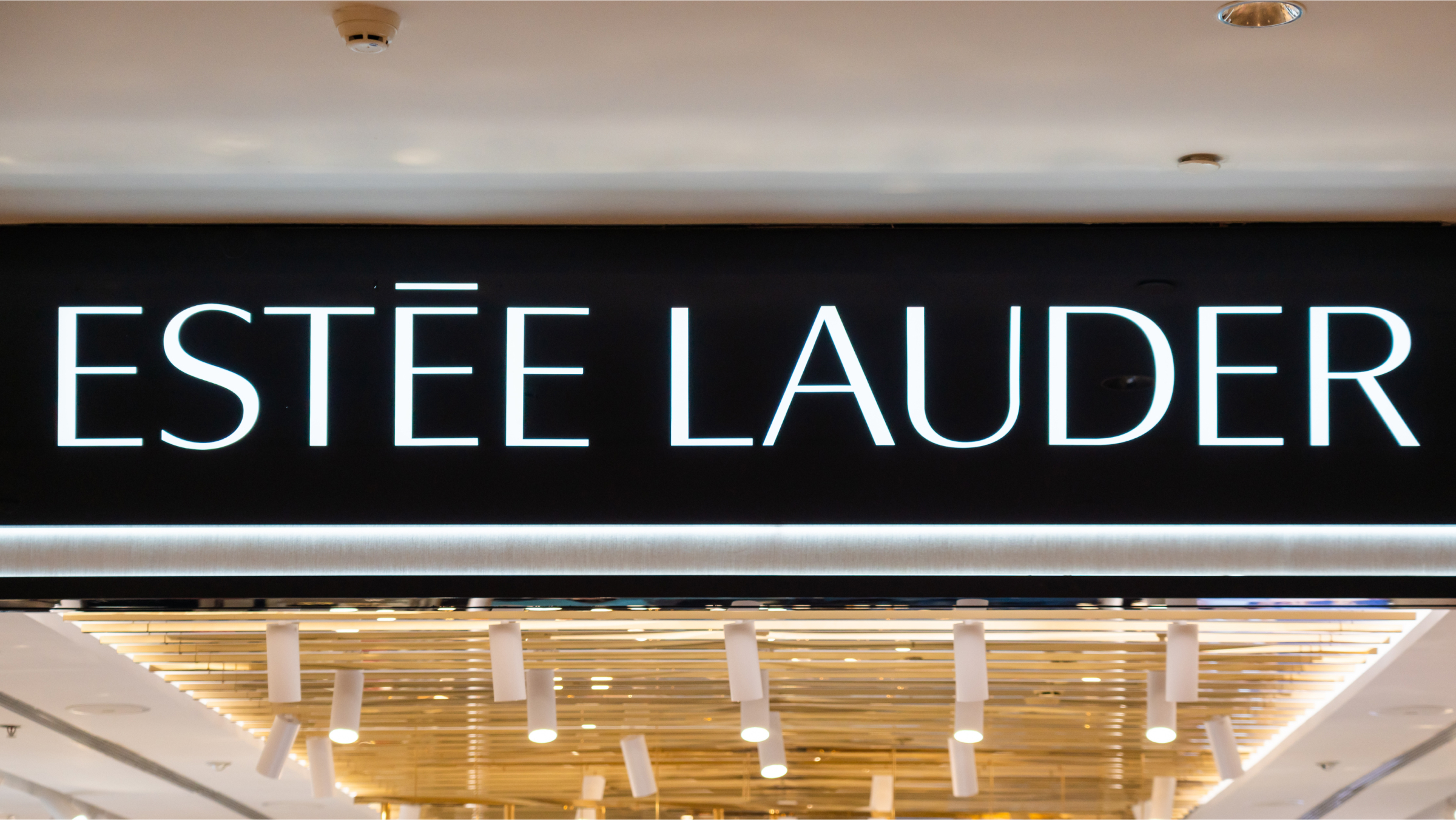 The Estee Lauder seen on a store.