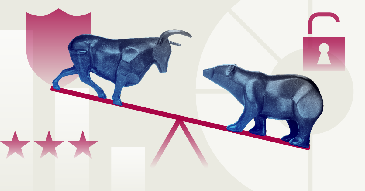 Bull and Bear on scale