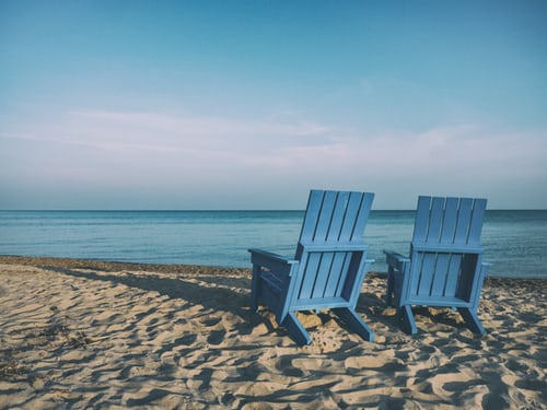 Cottage Chairs on Beach