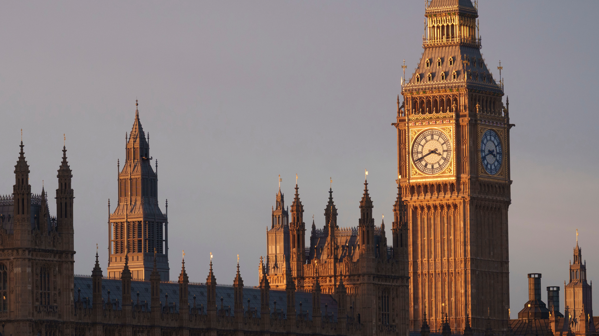 The architecture of the Palace of Westminster, the UK's parliament.