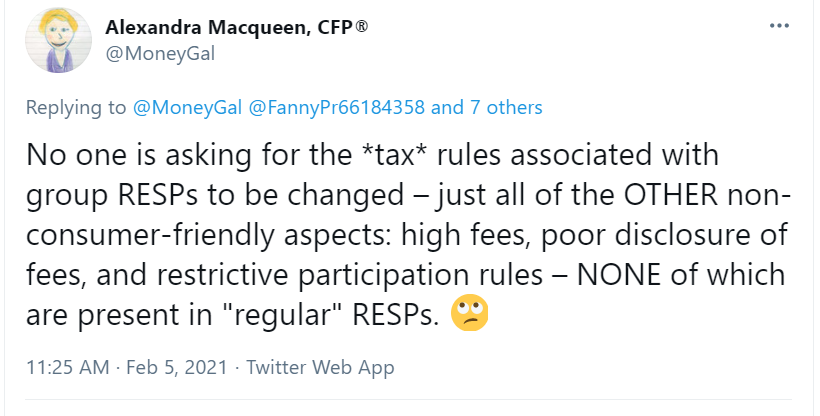 Tweet from Alexandra Macqueen