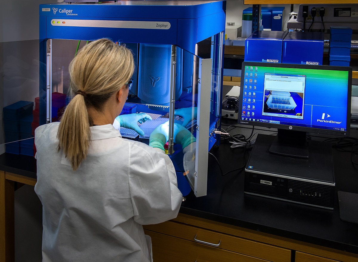 Lab worker