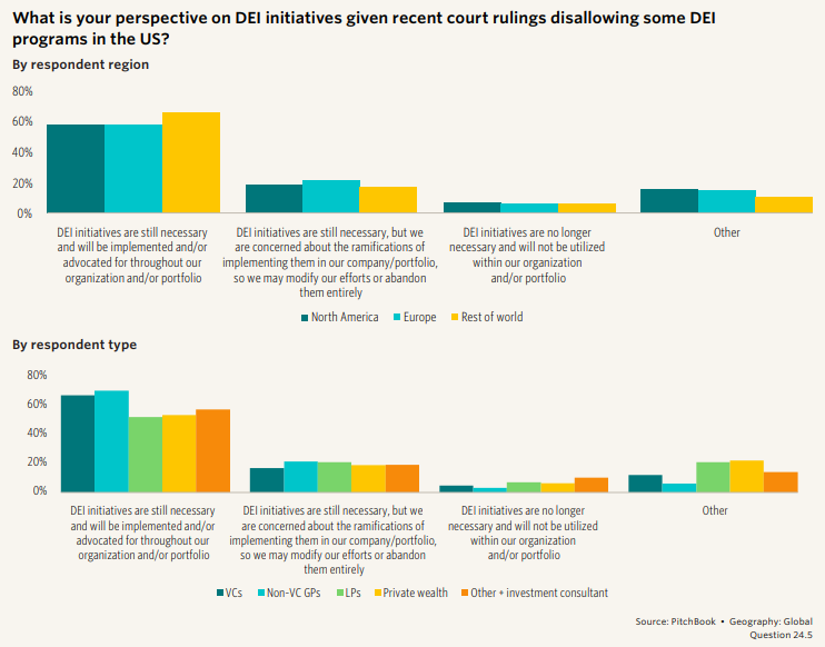 Respondent answers to Global Question 24.5: What is your perspective on DEI initiatives given recent court rulings disallowing some DEI programs in the US?