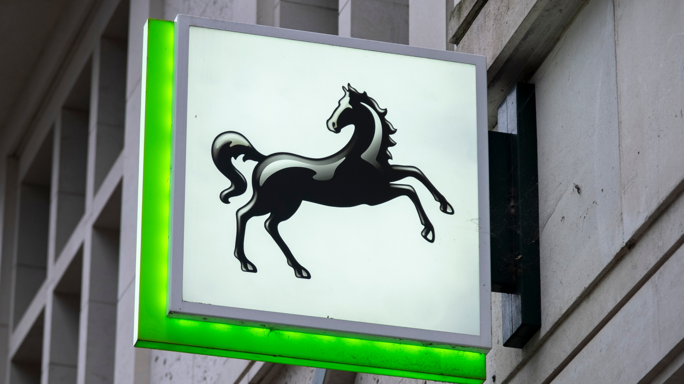 Lloyds Bank logo in the City of London.