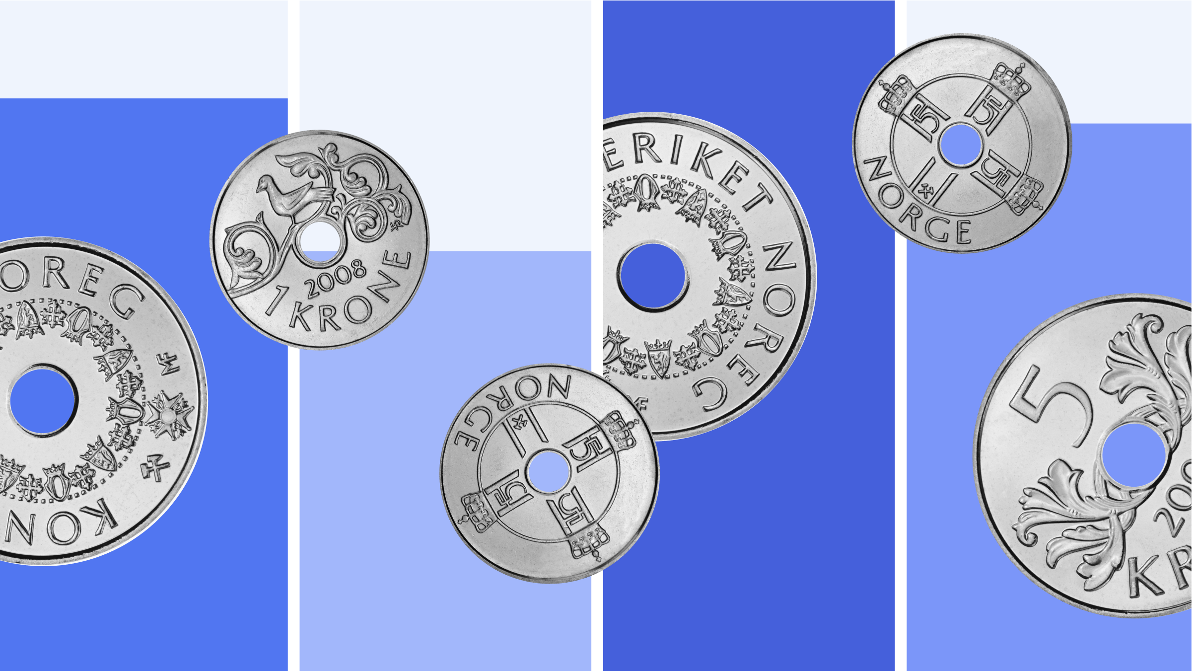 Illustration med mynt som svävar över stapeldiagram