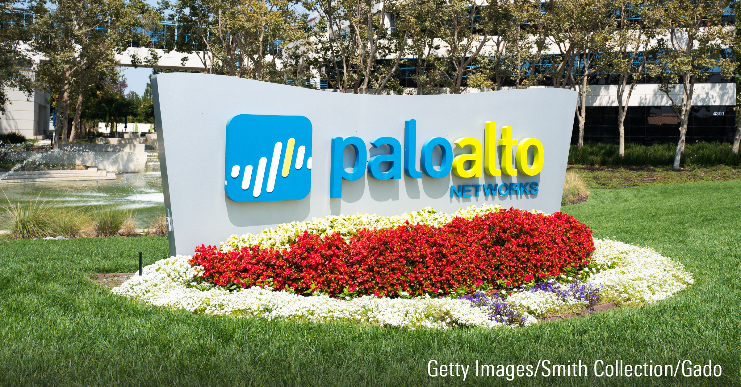 Signage of Palo Alto Networks