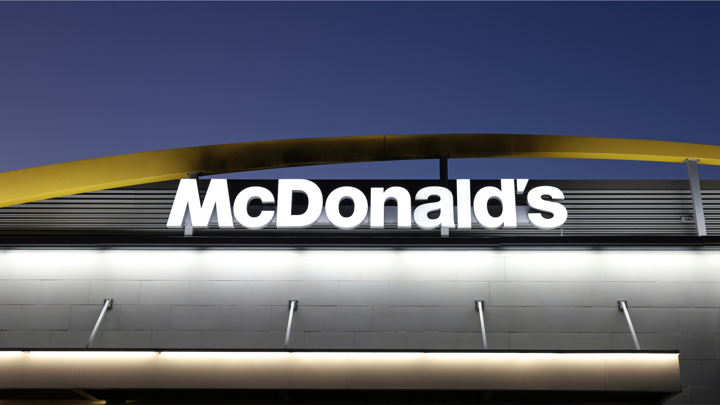 A general view of a McDonalds restaurant.