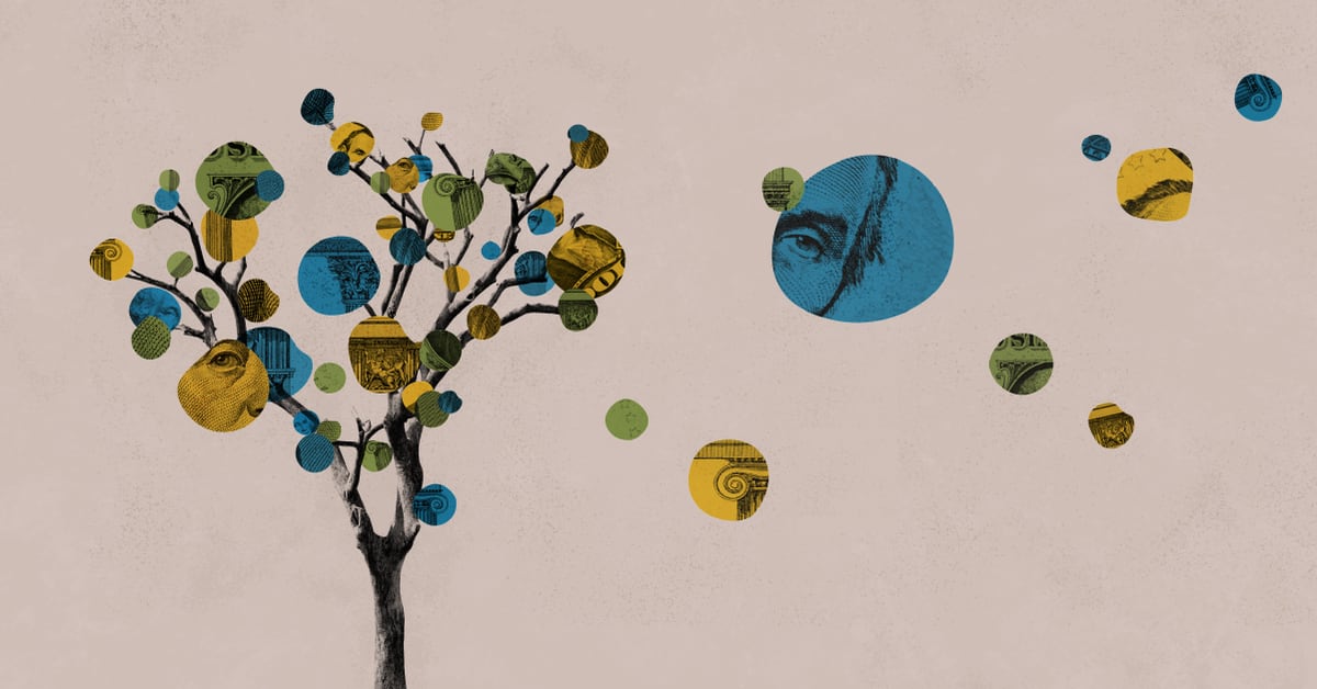 arbol con imagen de dólares