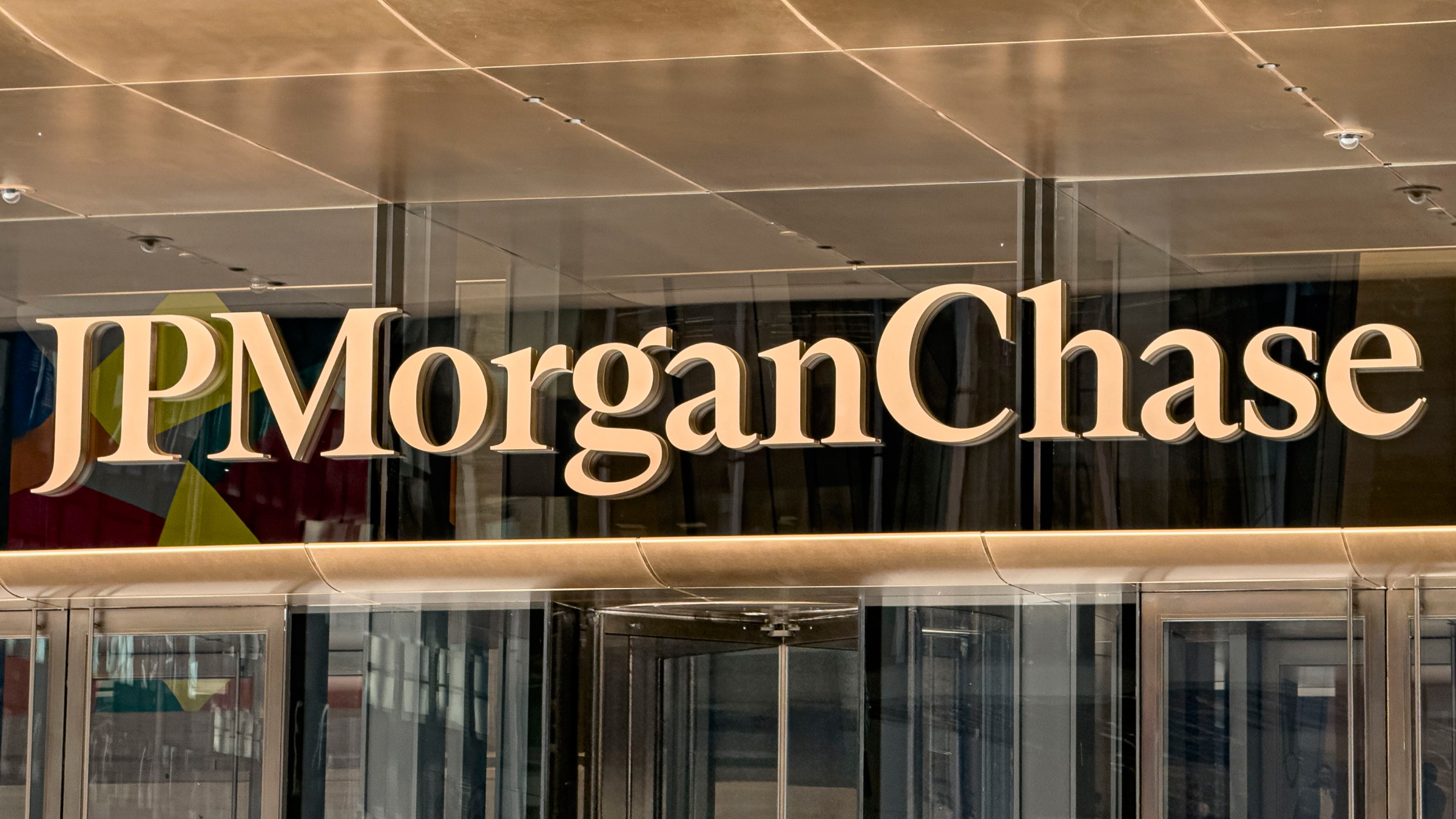 JPMorgan Chase-byggnaden, detalj av byggnadens fasad.