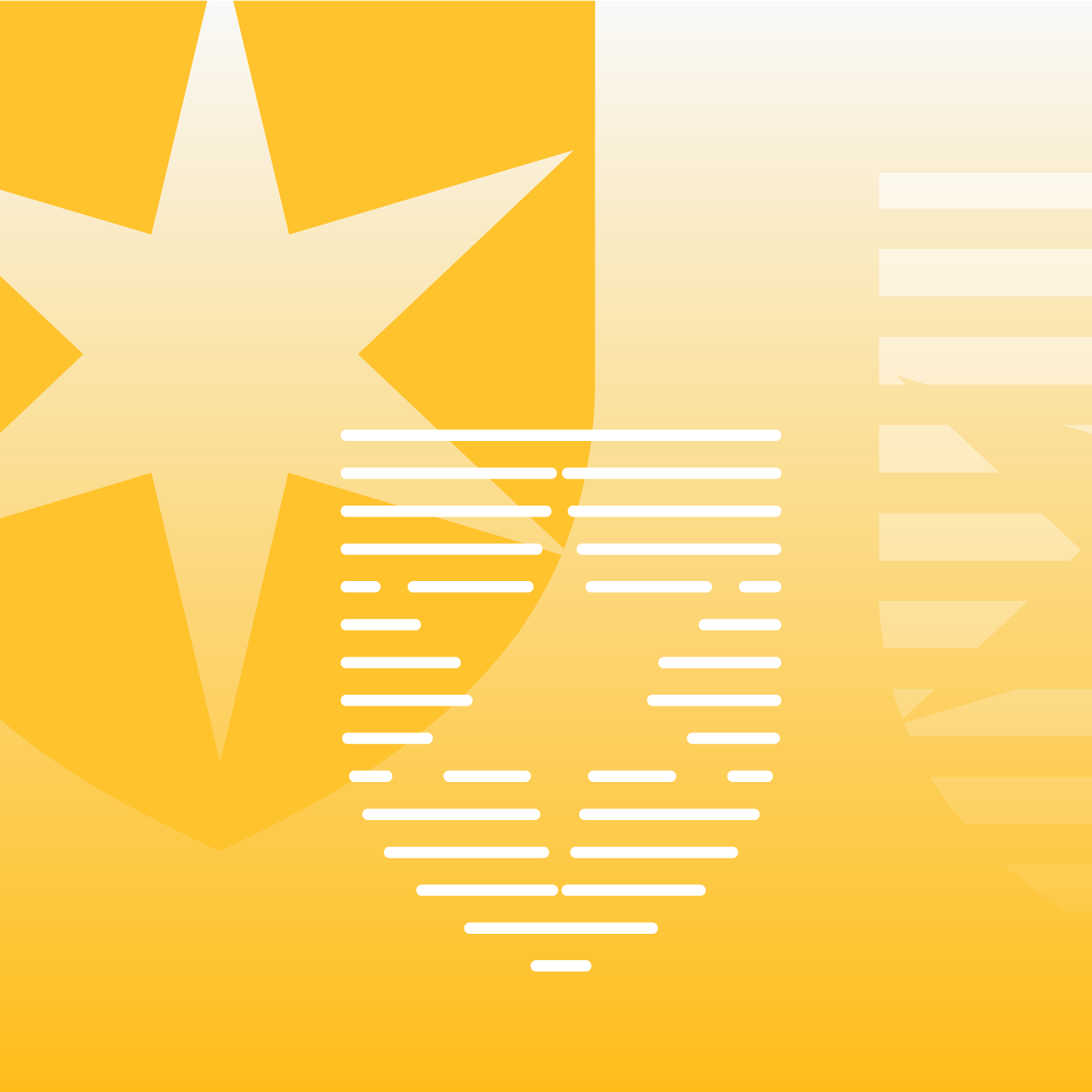 An illustration featuring symbols of the Morningstar Medalist Ratings on a yellow background.