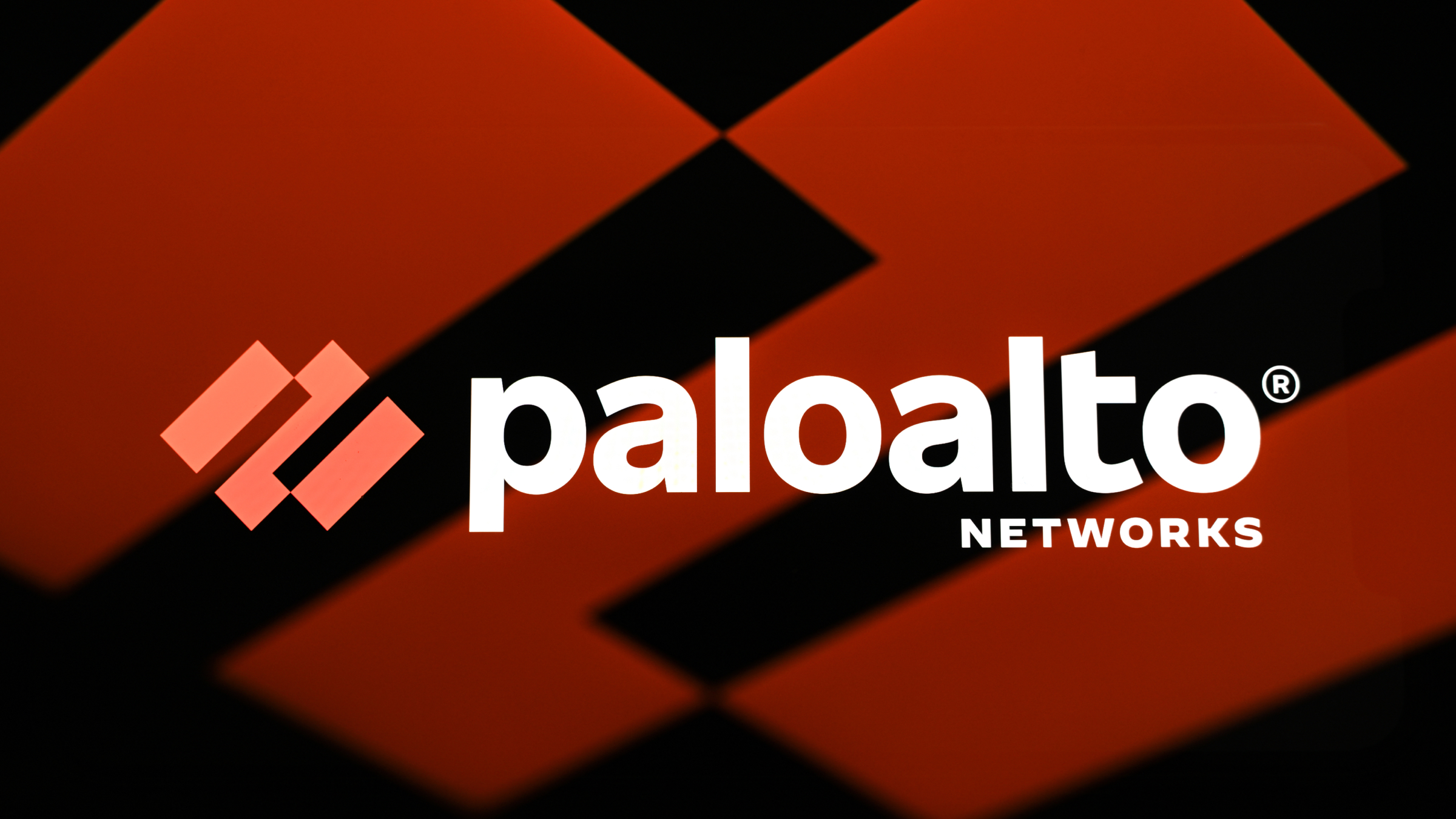 The Palo Alto Networks logo is displayed on a computer screen.