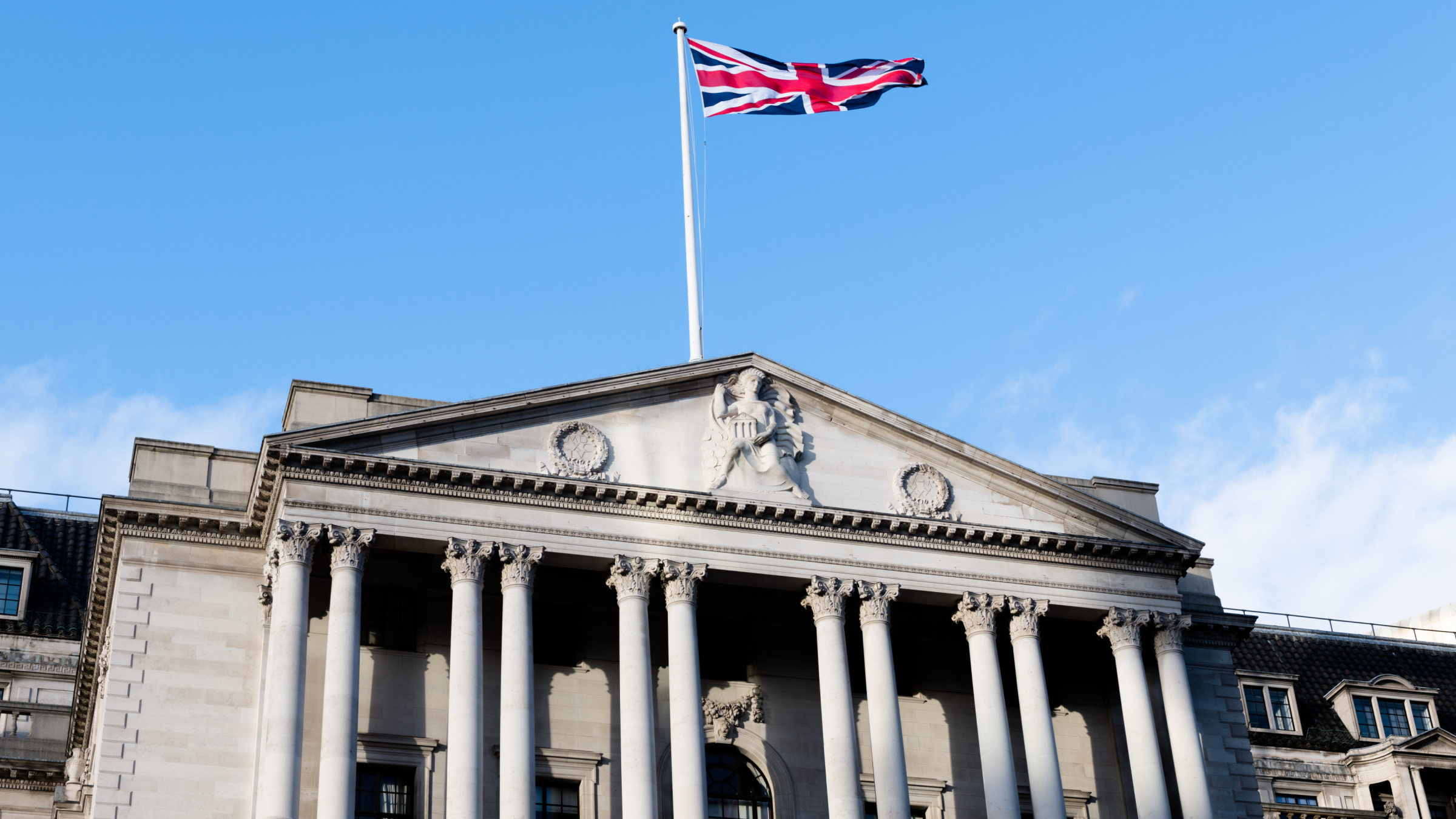 Exterior of the Bank of England.