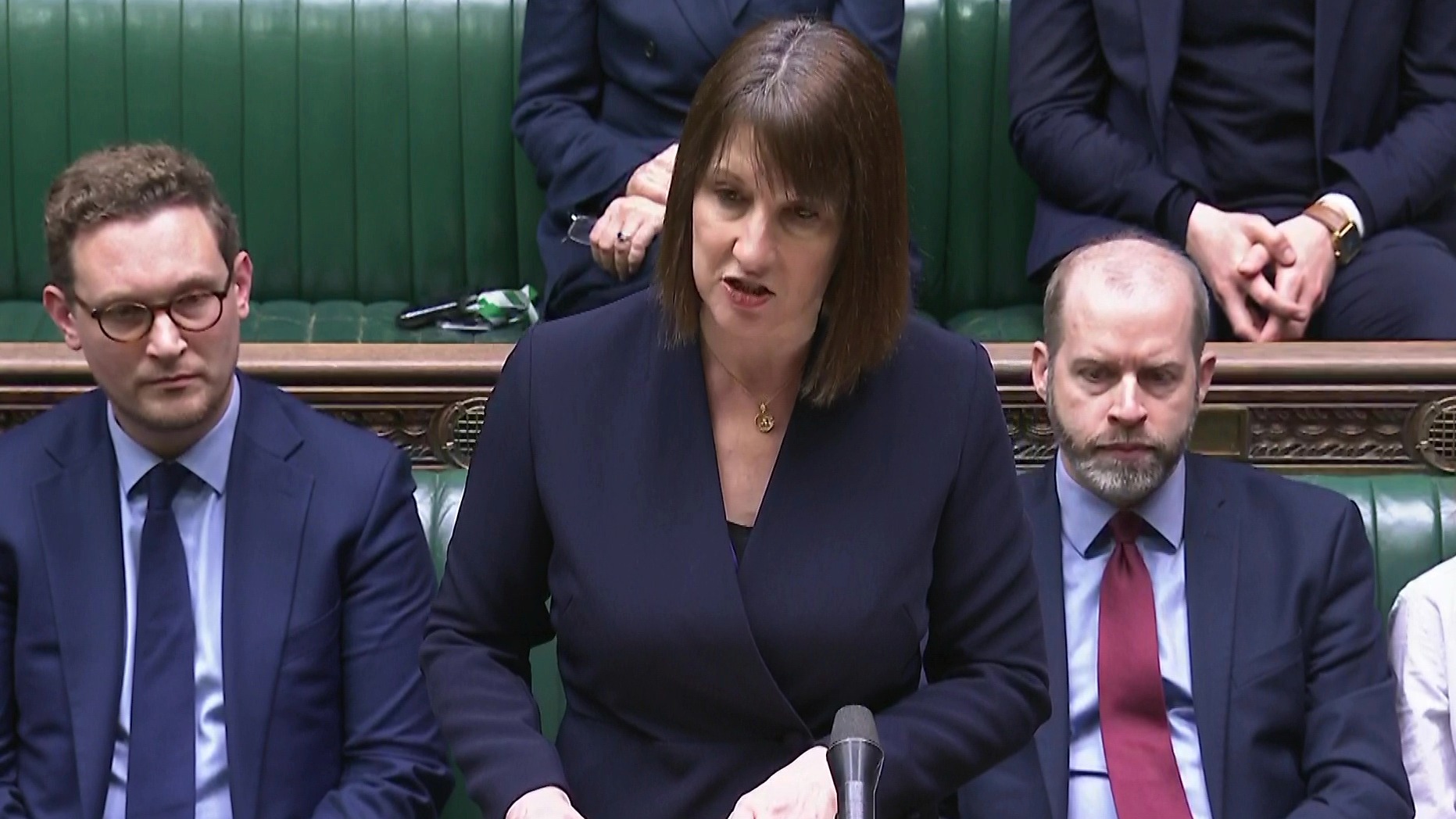 Screen grab of Chancellor of the Exchequer Rachel Reeves speaking in the House of Commons, Westminster, answering questions from MPs for the first time since her return from a trip to China criticised by political opponents for coinciding with a week of volatility for the pound and soaring yields on UK bonds. Picture date: Tuesday January