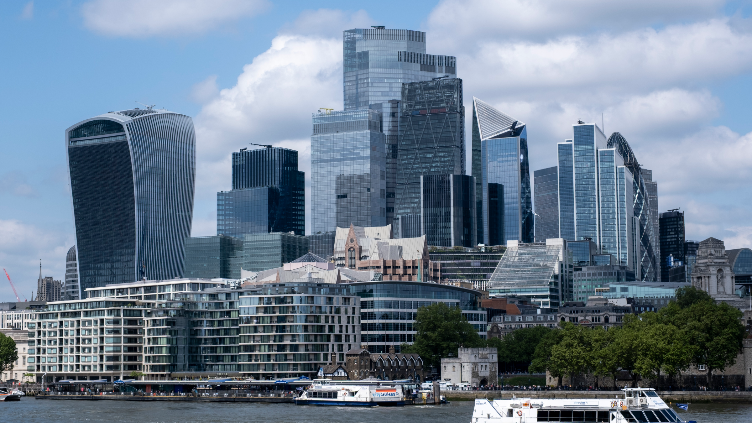 Skyline of the City of London.