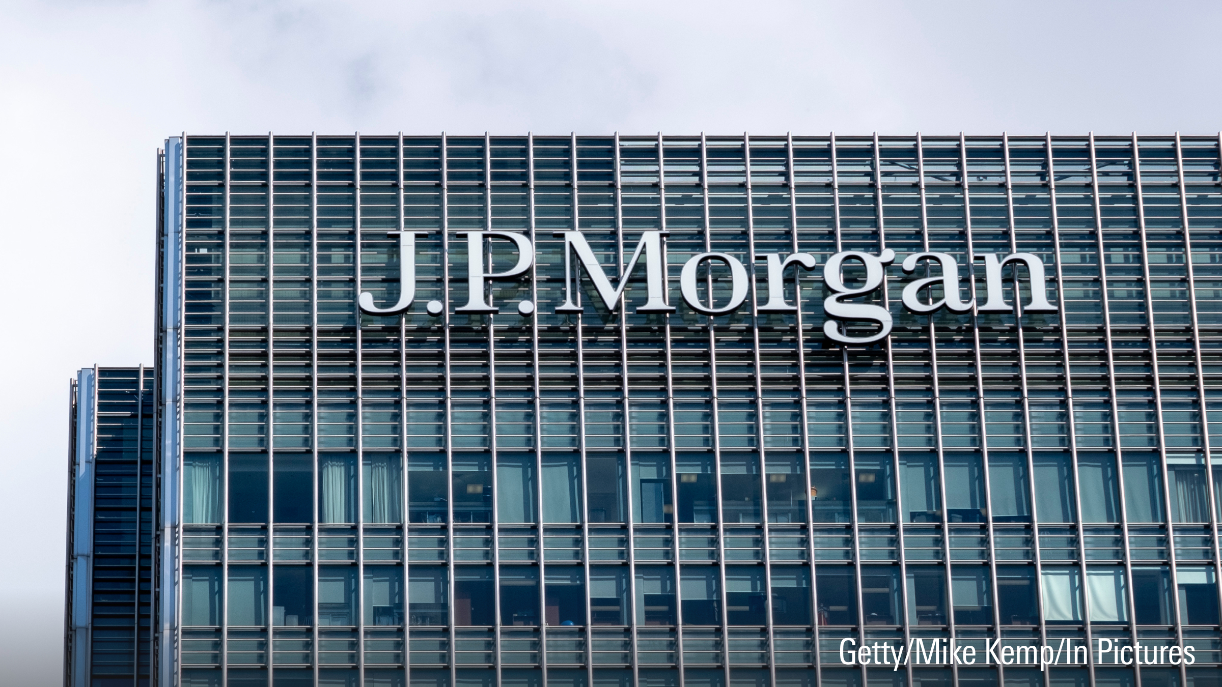 JP Morgan headquarters at Canary Wharf financial district.