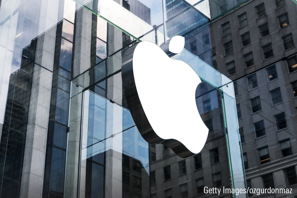 Apple vlaggenschipwinkel op 5th avenue in New York City.