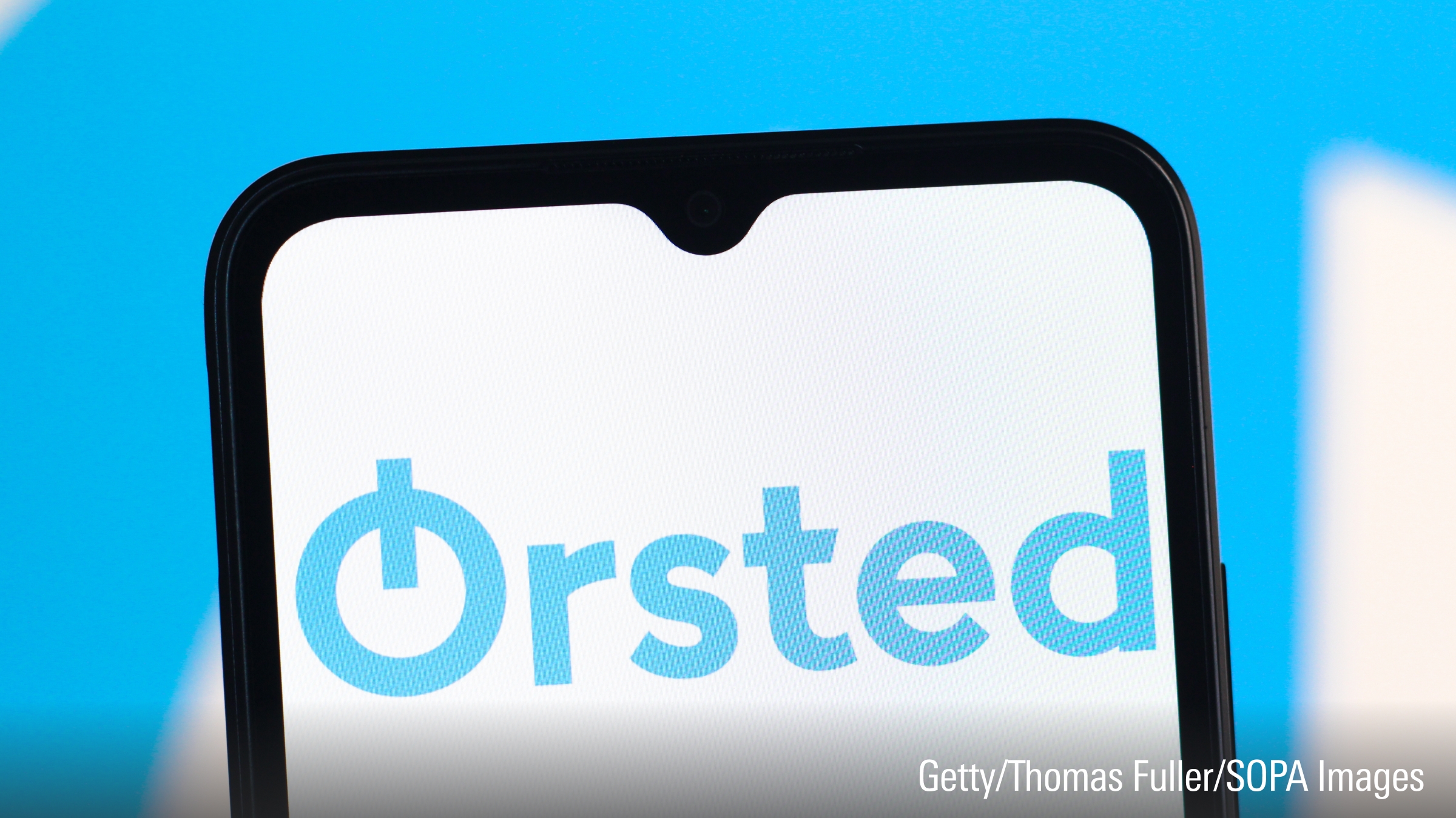 In dieser Fotoillustration ist das Orsted-Logo auf einem Smartphone-Bildschirm zu sehen.