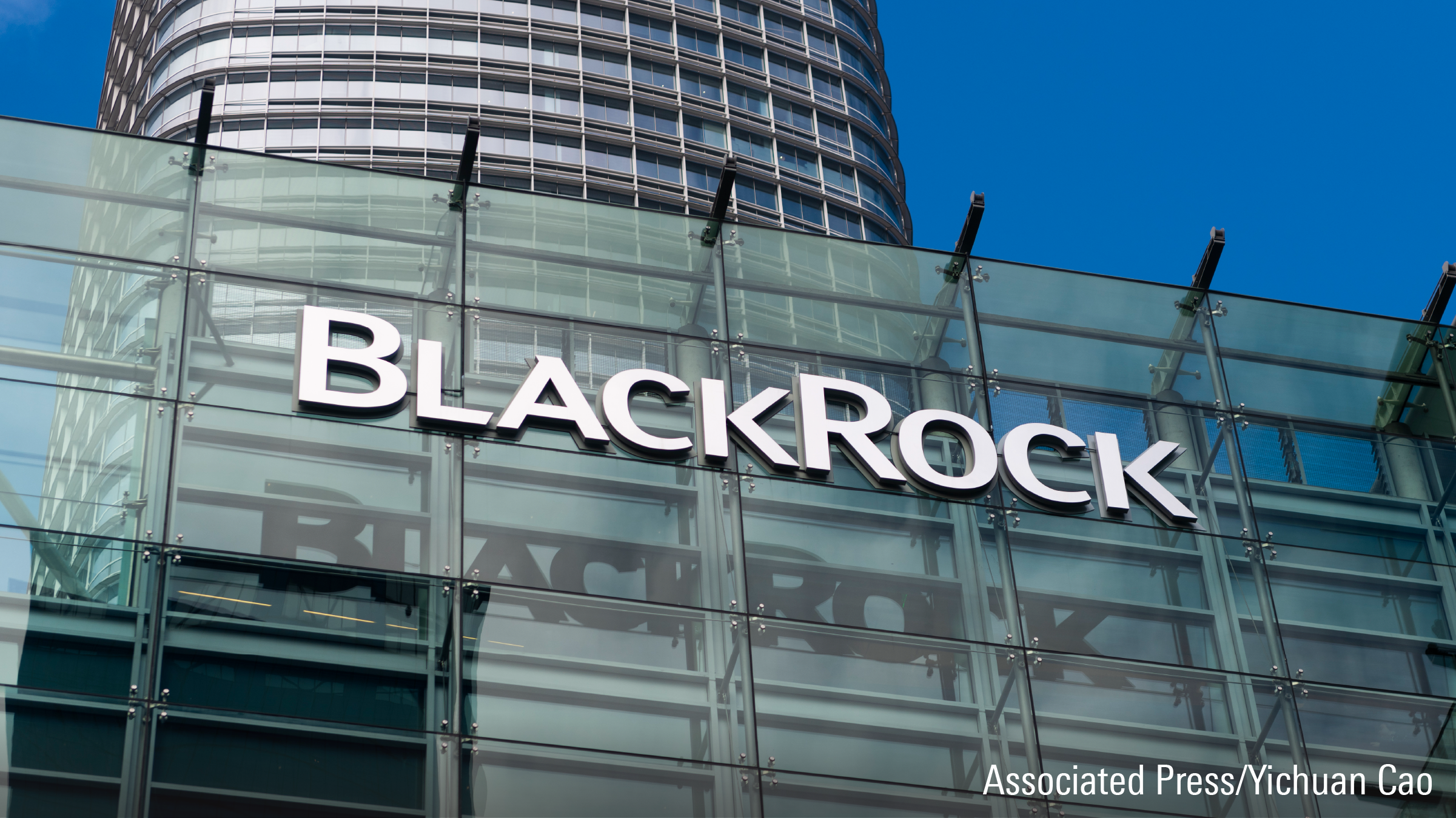 2019年12月6日（金）、米国カリフォルニア州サンフランシスコにあるブラックロックのロゴ。