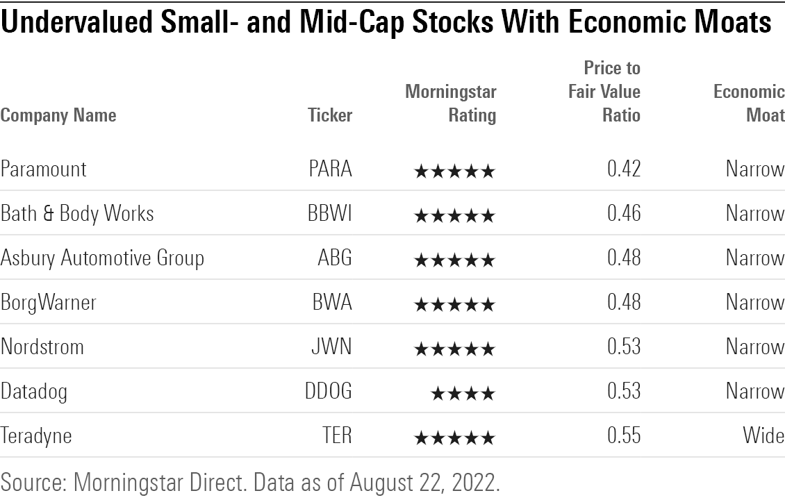 7 Undervalued Small- and Mid-Cap Quality Stocks | Morningstar