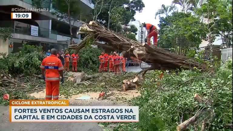 Imagem ilustrativa sobre Ventania de 71 km/h atinge Rio: Defesa Civil já alerta população