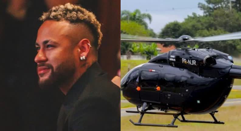 Neymar é proibido de usar helicóptero avaliado em R$ 50 milhões