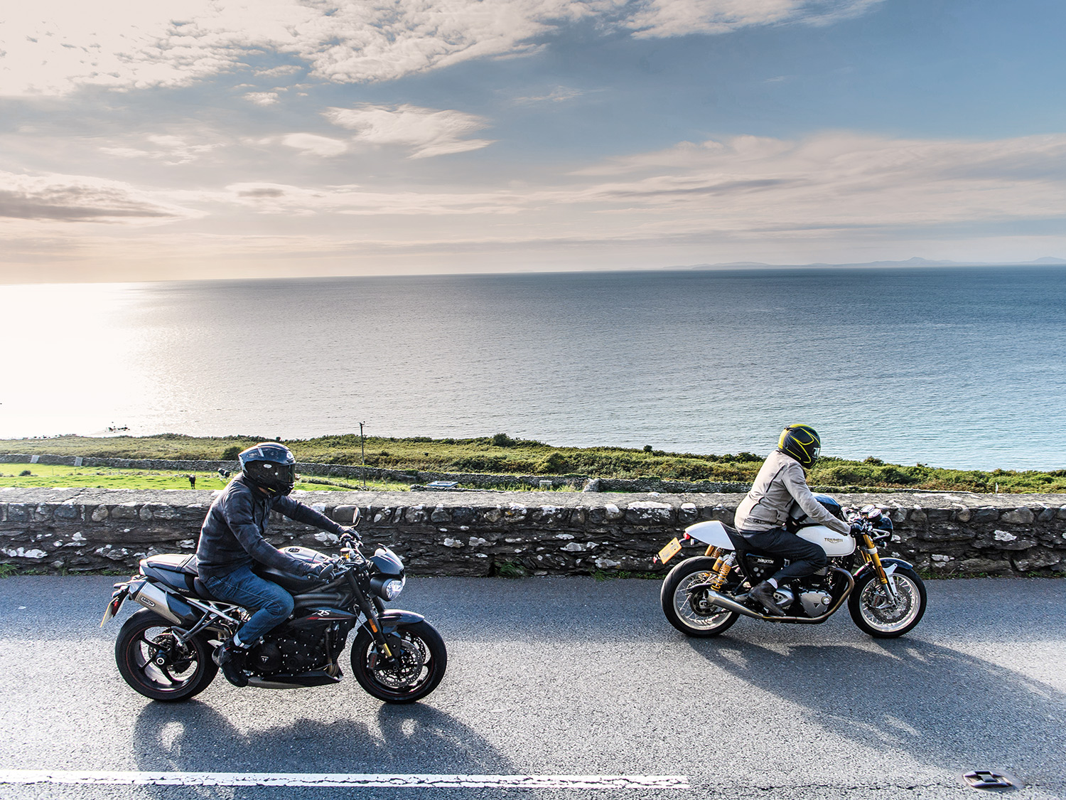 Riding The Mach Loop On A Triumph Speed Triple Rs And A Thruxton R Motorcyclist