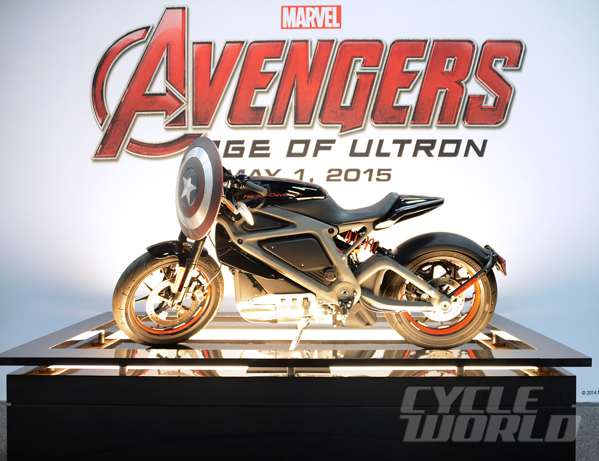 Harley Davidson Project Livewire H D Street 750 In Marvel S Avengers Movie Cycle World