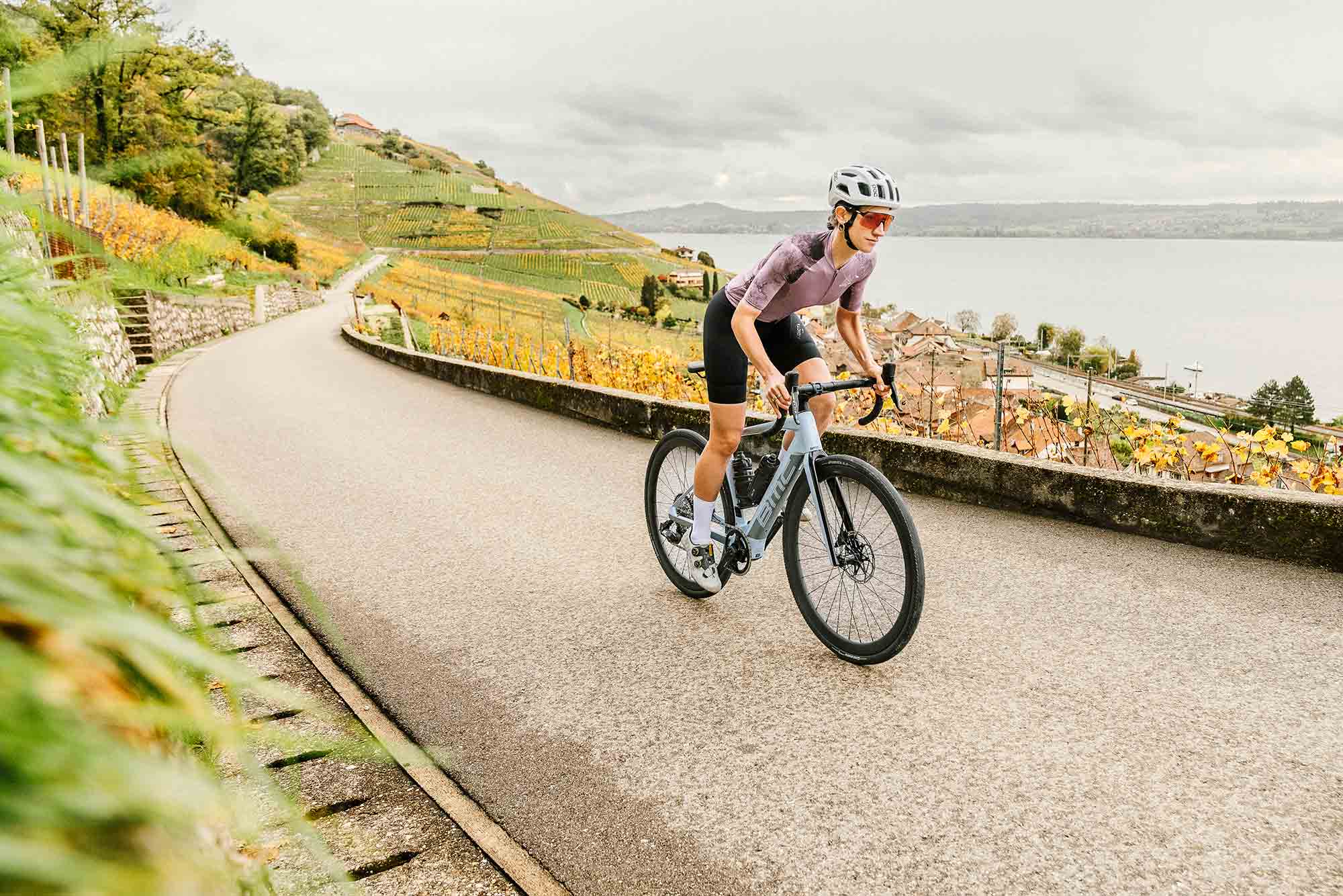 BMC says the new endurance road ebike is “built to extend the riding experience.”