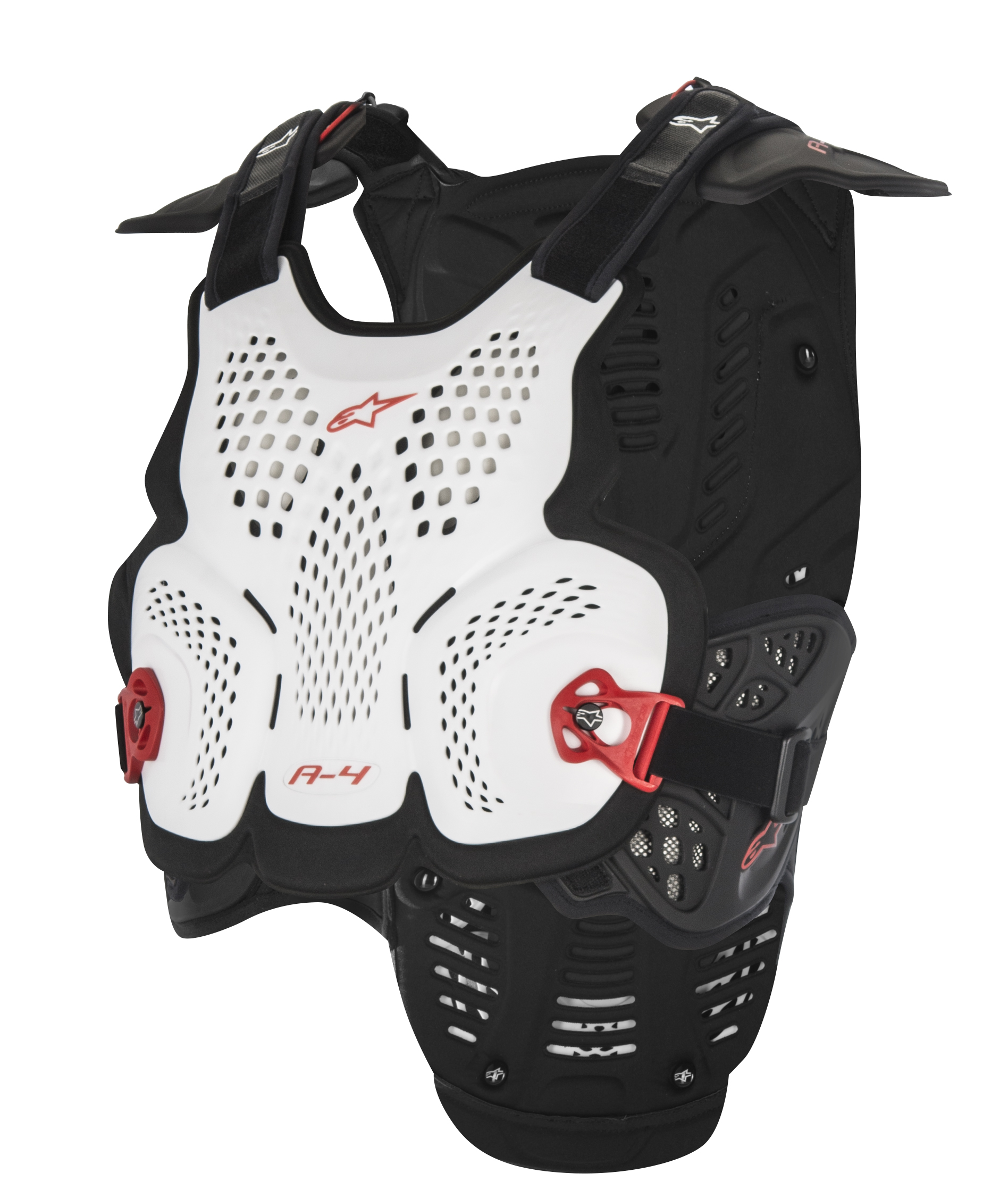 ALPINESTARS A-4 MAX CHEST PROTECTOR BLK/ANTH/FLUO YLW XL/2X #482-62122