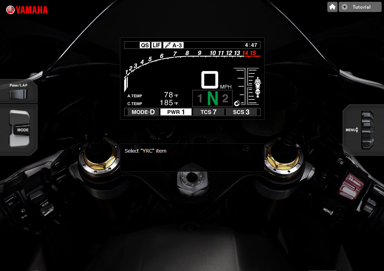 Yamaha r1 store meter