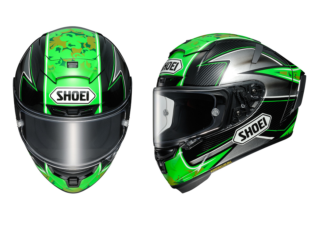 Shoei store helmet graphics