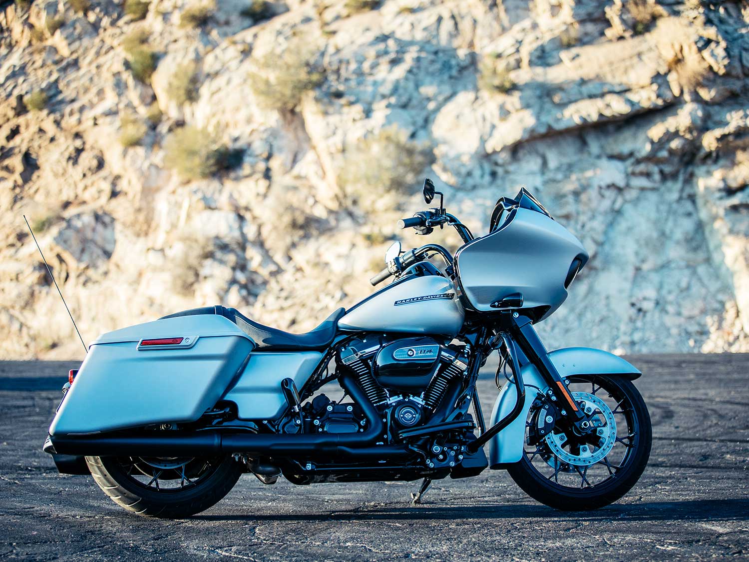 matte blue harley davidson