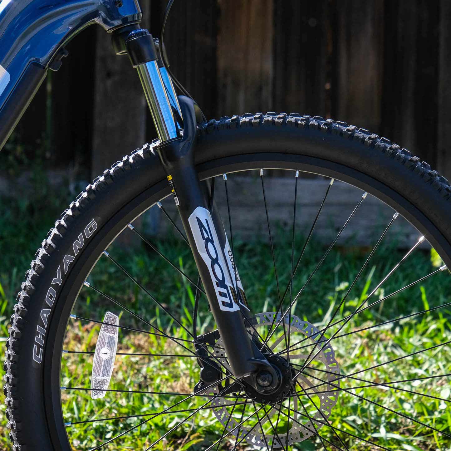 The bike’s Zoom suspension fork has 75 millimeters of travel.