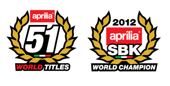 APRILIA RACING 54 WORLD TITLE CHAMPION STICKERS