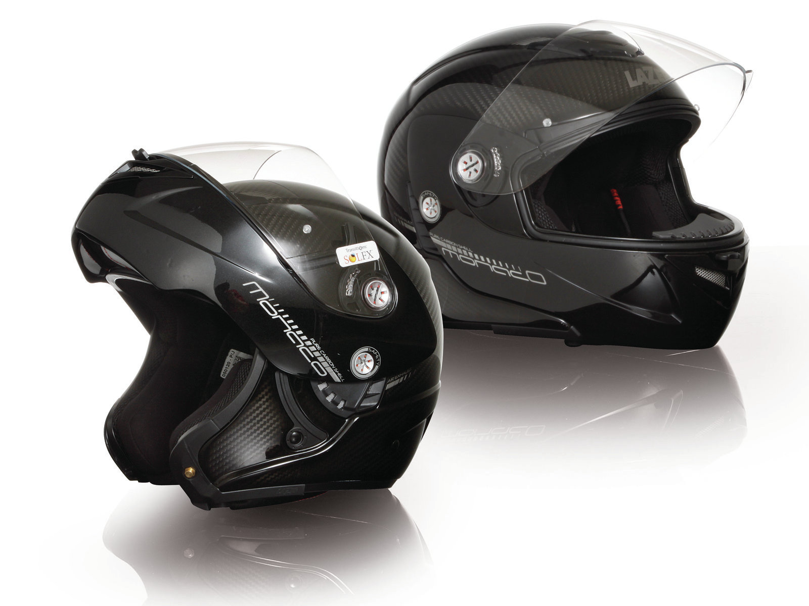 draad Specifiek Toevoeging Lazer Monaco Pure Carbon Modular Helmet | Motorcyclist