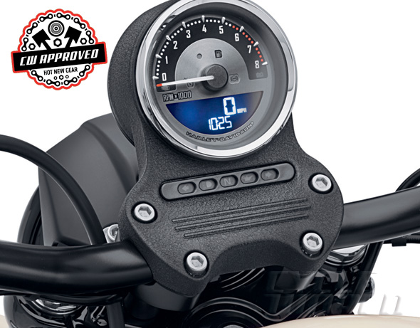 Harley-Davidson Combination Digital Speedometer/Analog Tachometer, Spun Aluminum - 70900274