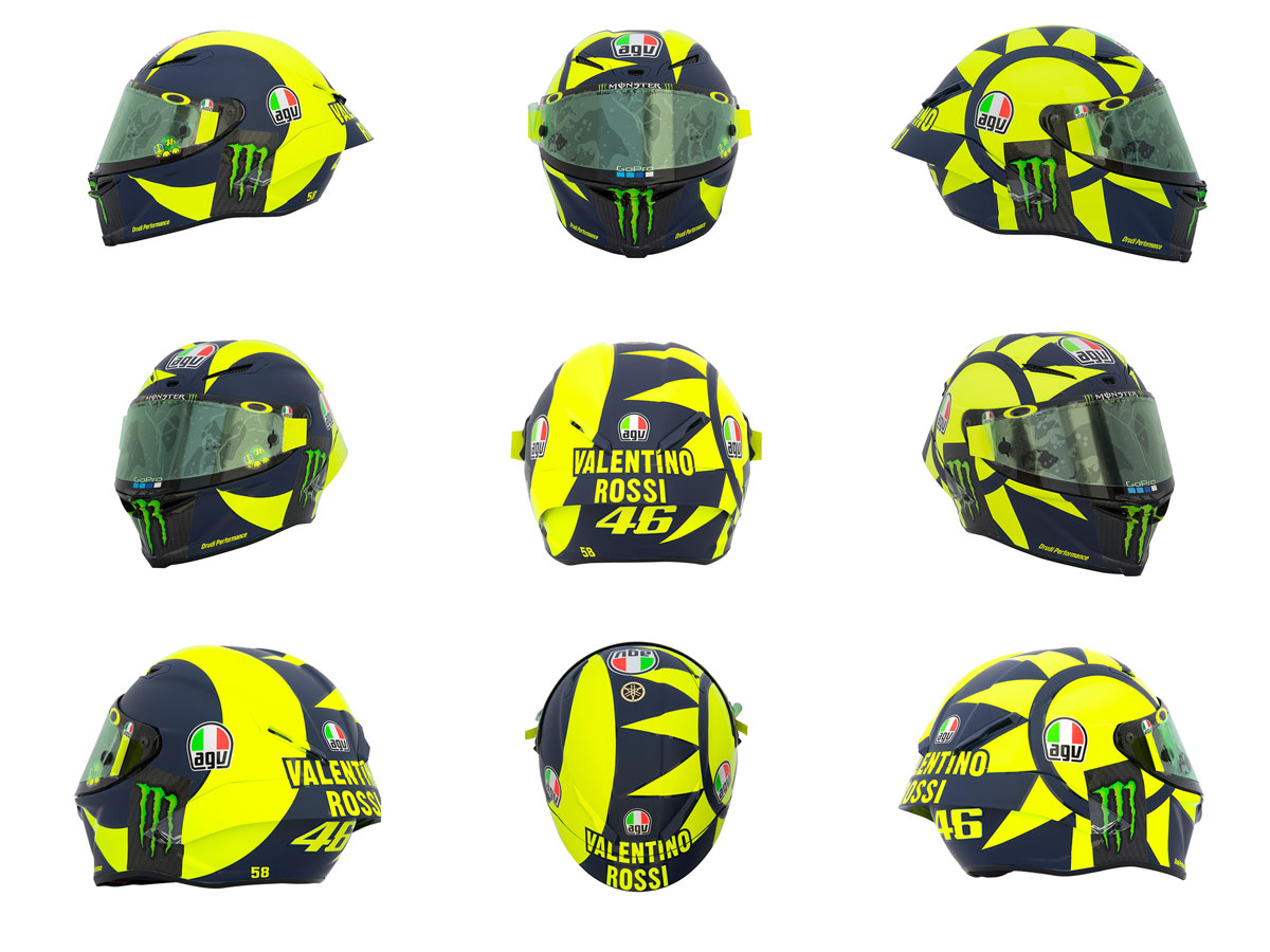 Valentino Rossi's 2018 AGV Pista GP R Unveiled In Qatar | Cycle
