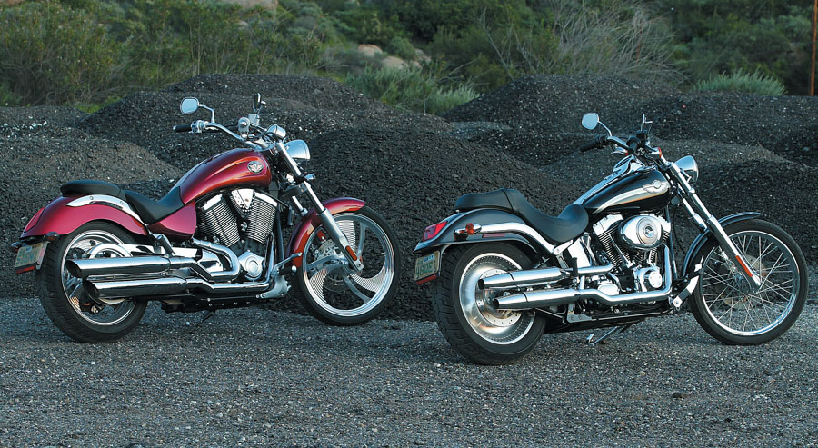 Motorcycle Comparison Road Test: Harley-Davidson Softail Deuce Vs. Victory  Vegas
