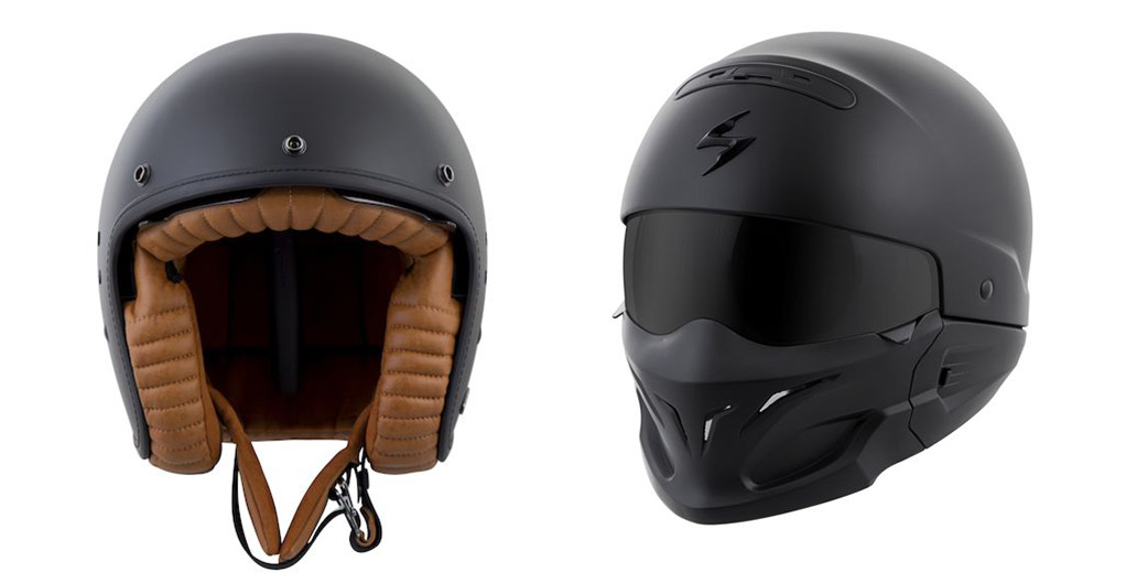 Scorpion Belfast and Covert Helmets 