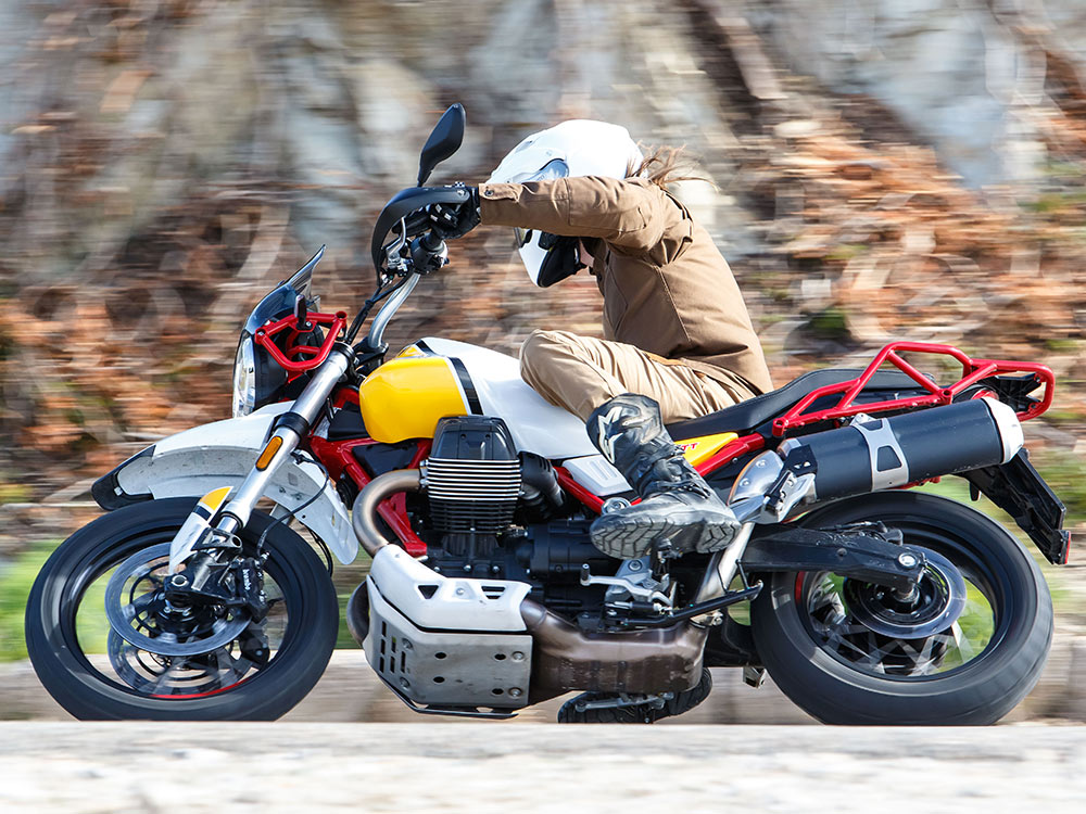 Moto Guzzi V85 TT, modern classic travel motorcycle. 850cc