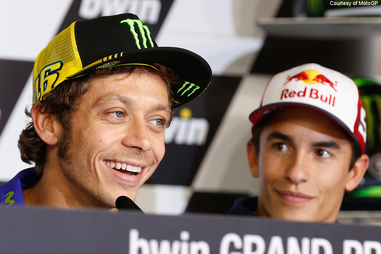 Portimão welcomed an old rivalry: Marc Márquez and Valentino Rossi