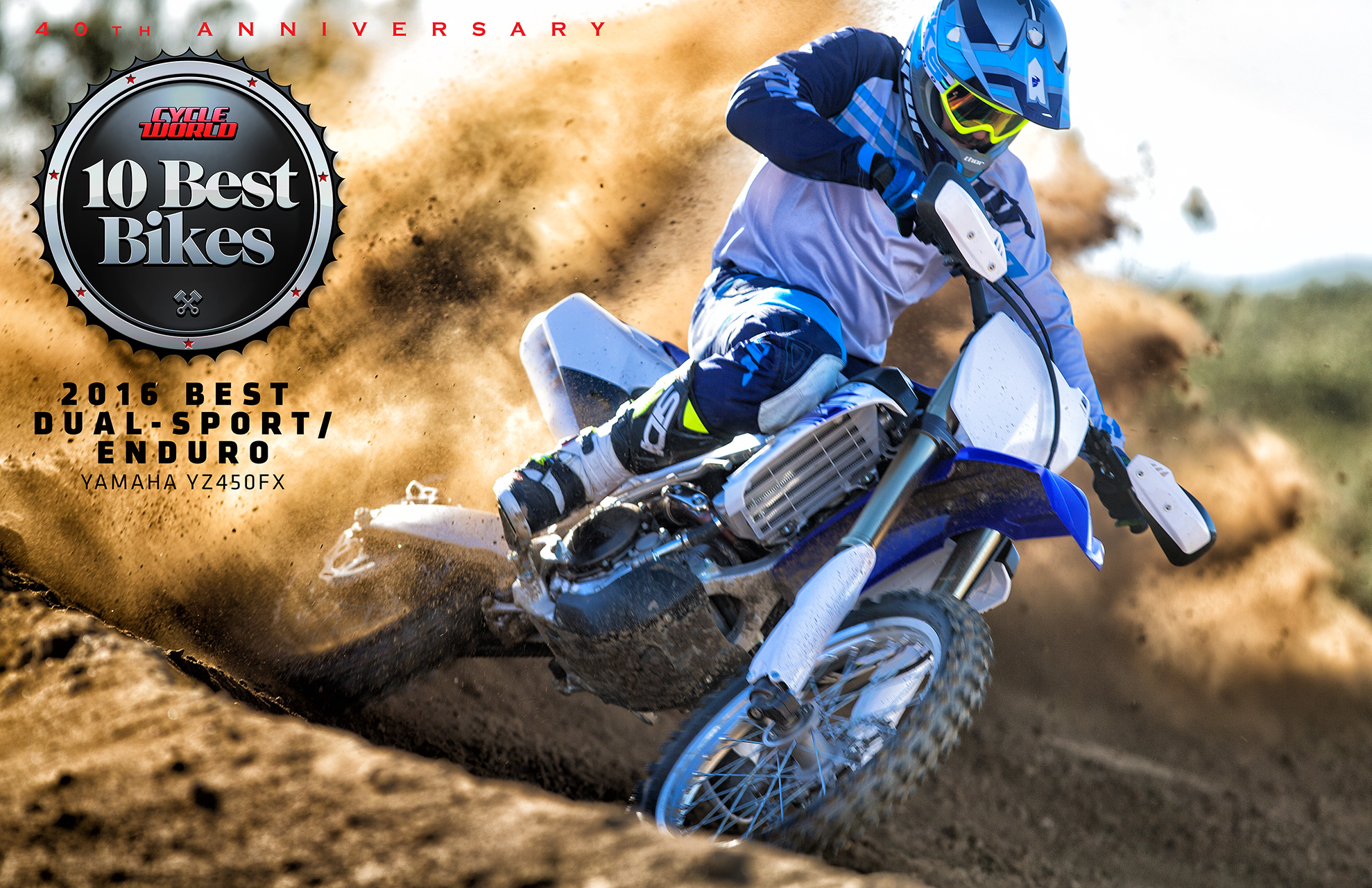 Best Dual Sport Motorcycle 2016 Yamaha YZ450FX Cycle World