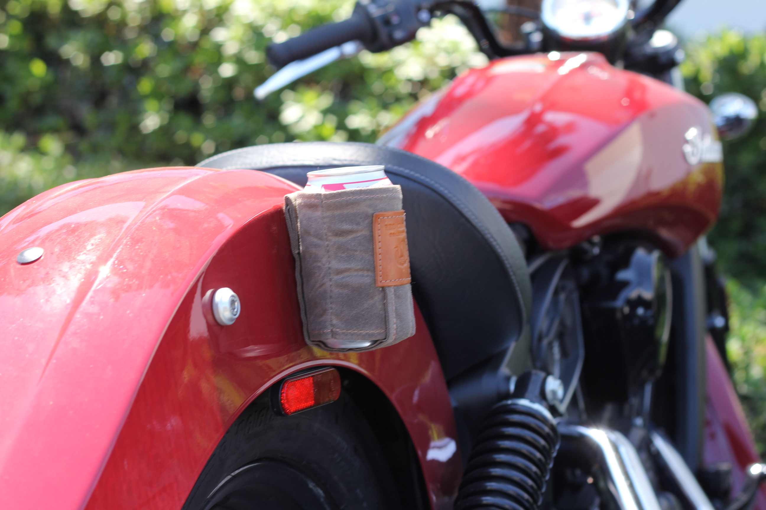 Leather Koozie - Black - Red Clouds Collective - Made in the USA