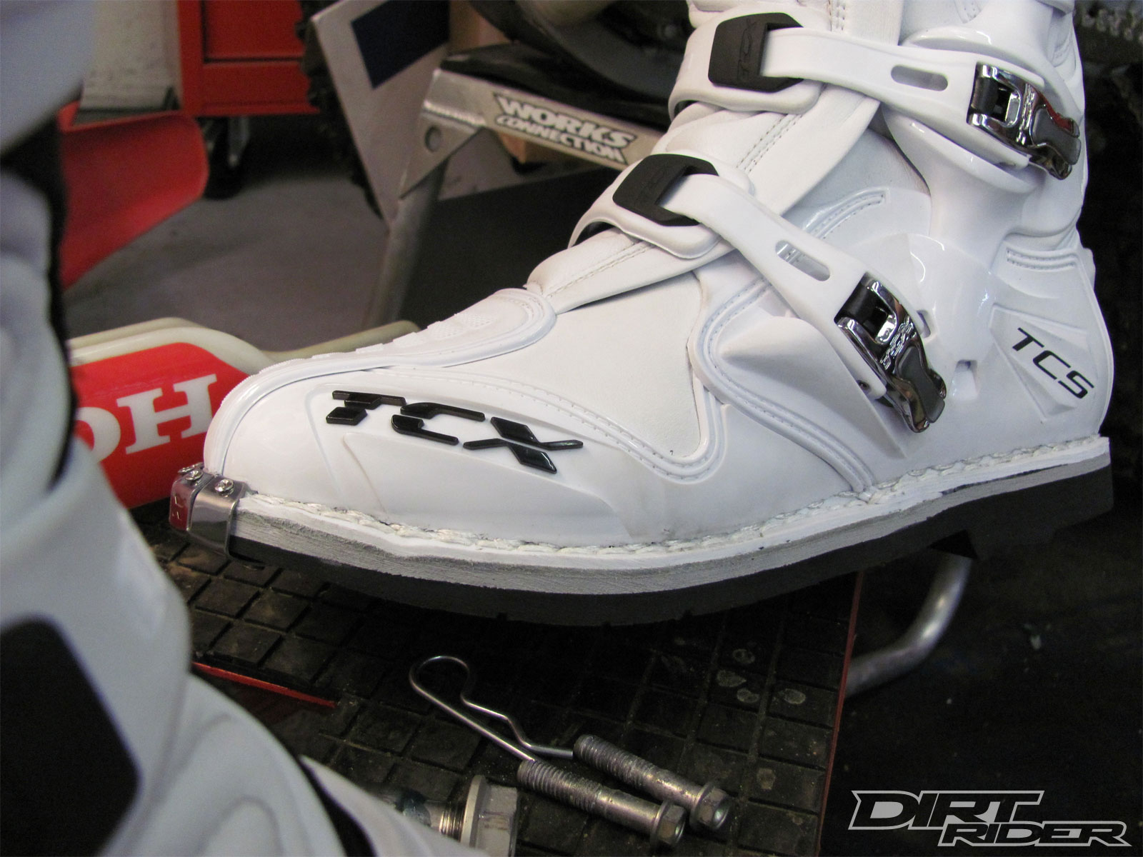 Nick Wey s TCX Pro 2.1 MX Boots From the Future Dirt Rider