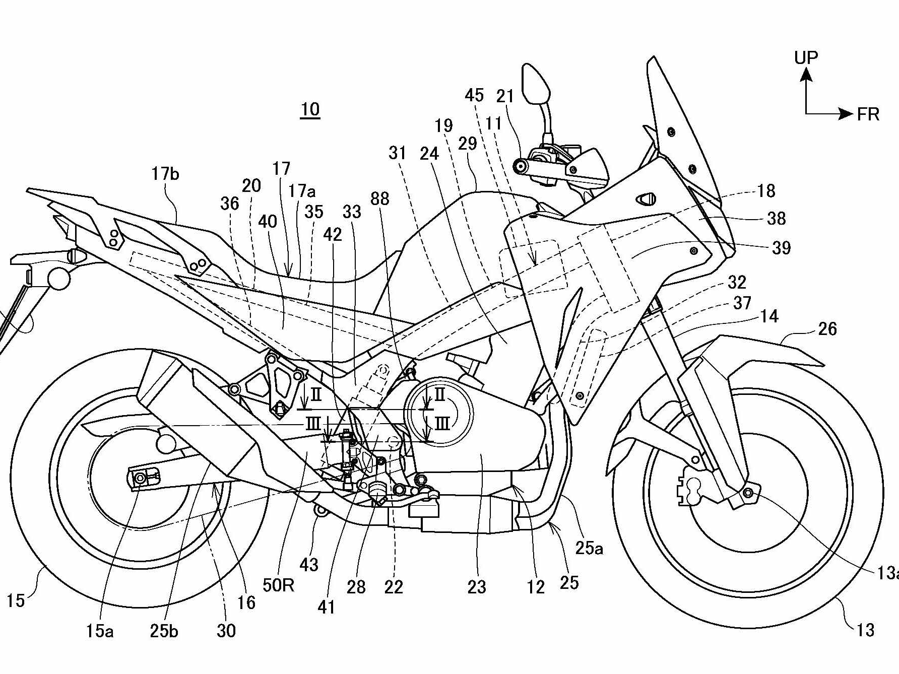 エイプポテンシャル スケッチ Additional Honda Transalp Patents
