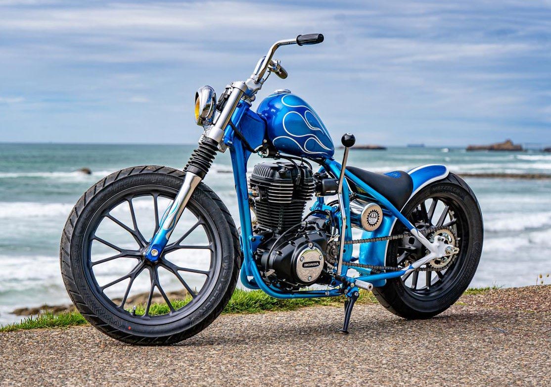 Royal Blue Motorcycle